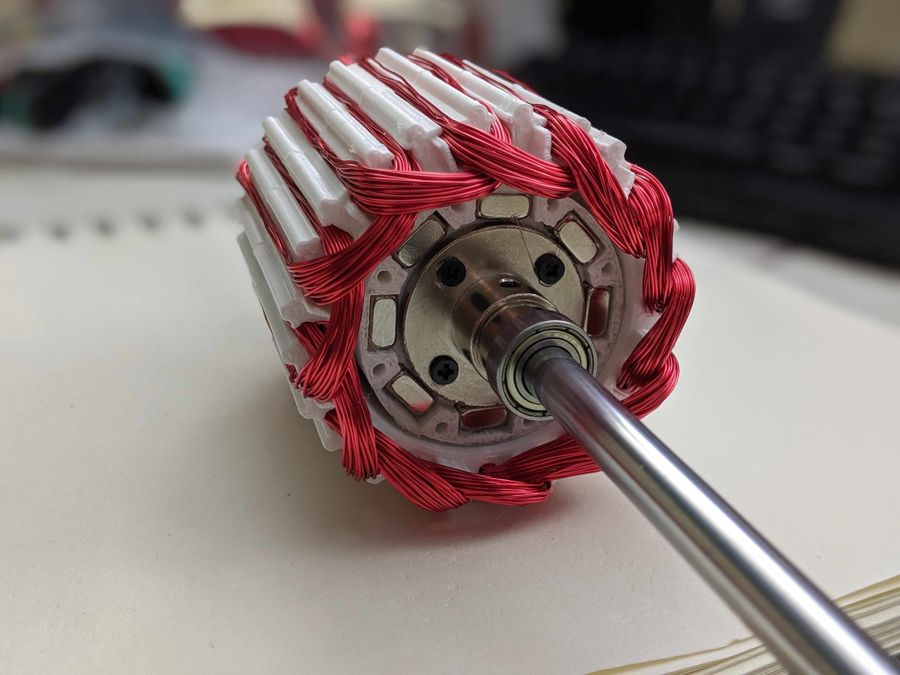 BLDC winding and rotor core